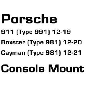 브로딧 Porsche 911 (Type991,12~19년) , Boxter (Type981 , 12~20년) , cayman (type981, 12~21년)   Console mount